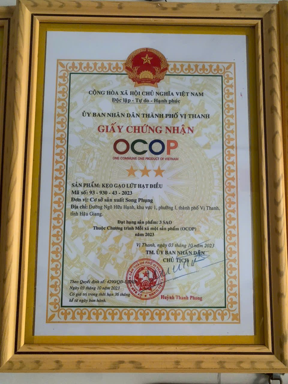 Song Phụng - Bánh kẹo đặc sản Hậu Giang