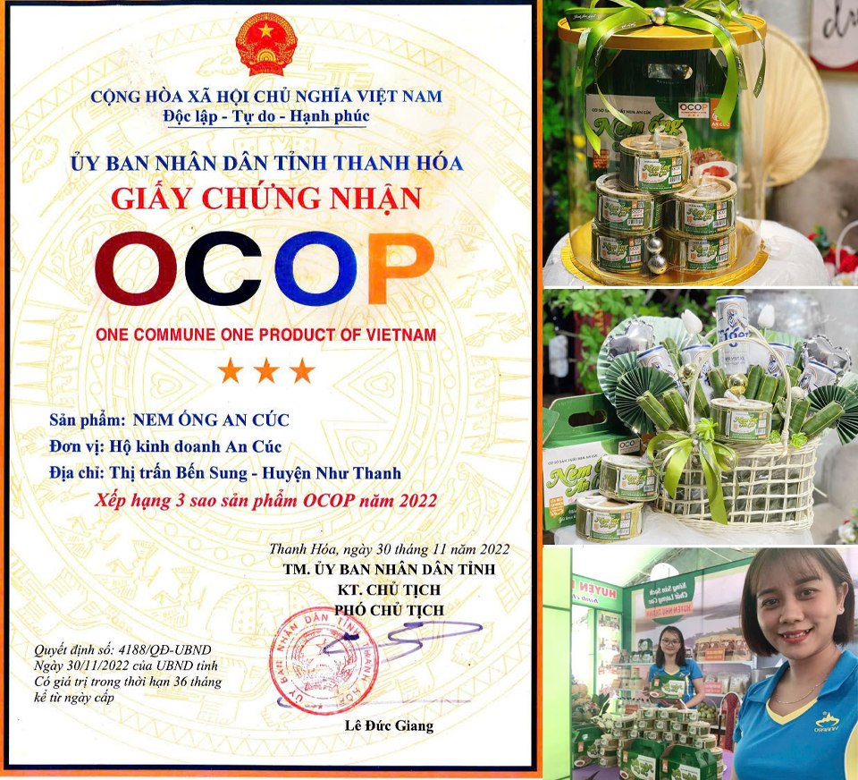 Nem Ống An Cúc - Đặc sản OCOP xứ Thanh