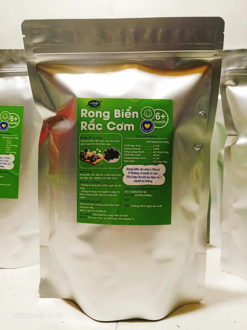 HỘ KINH DOANH CƠ SỞ SẢN XUẤT MUỐI LẠC RONG BIỂN LÊ UYÊN