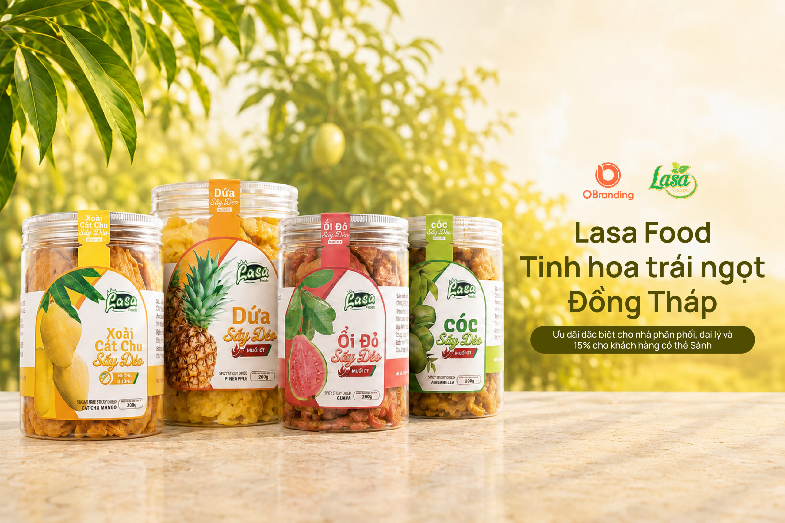 Lasa Food - Trái cây sấy dẻo Đồng Tháp