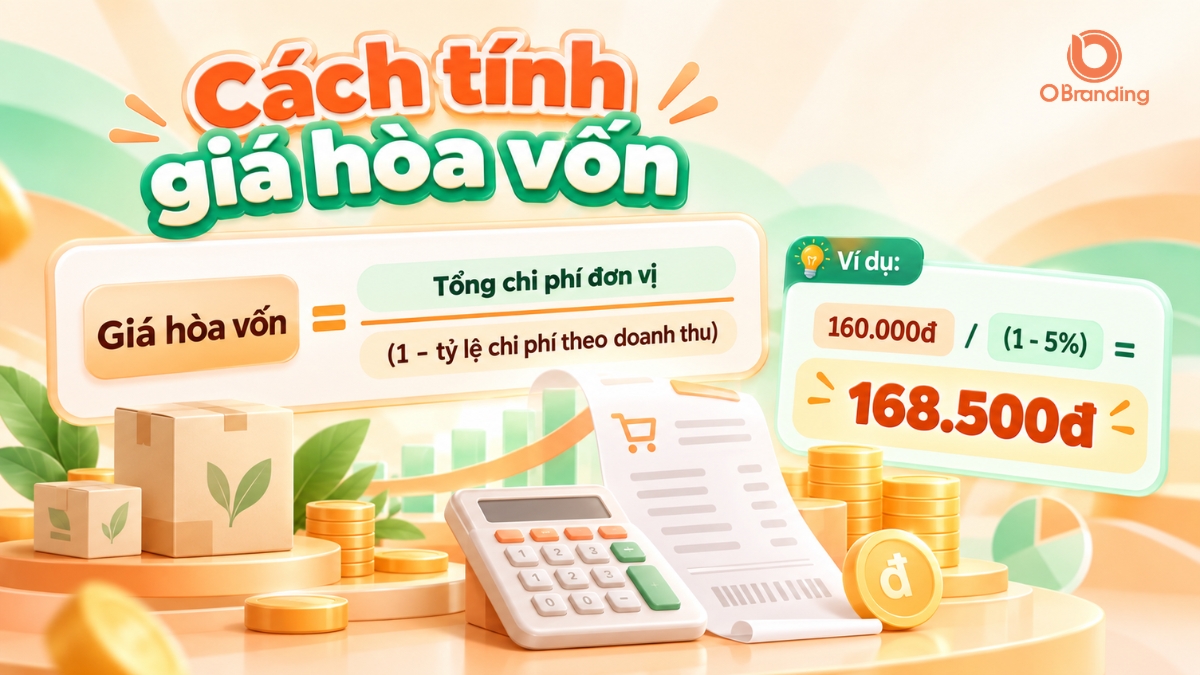 Công thức tính giá hòa vốn sản phẩm kèm ví dụ số liệu minh họa tính toán thực tế