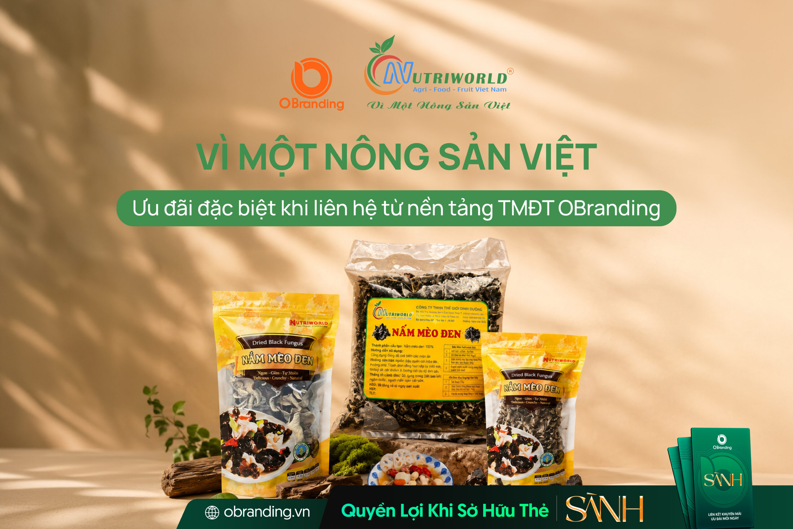 Nutriworld - Nấm mèo và nông sản Việt